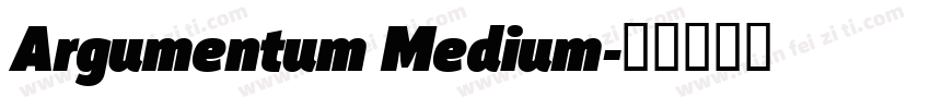 Argumentum Medium字体转换